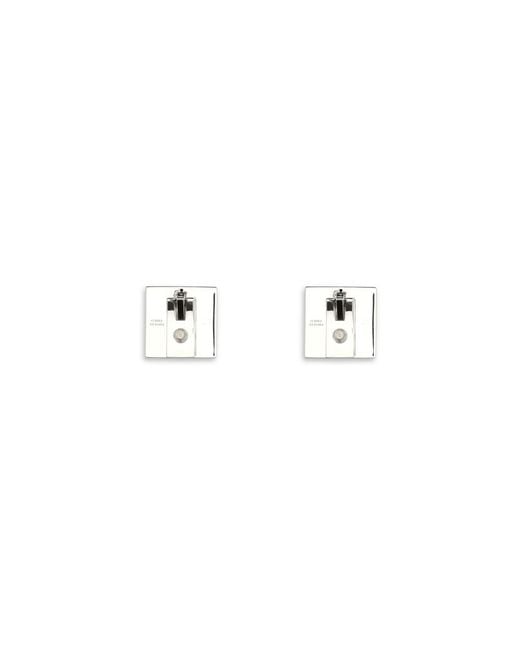 Phoebe Philo White Cube Studs Earrings