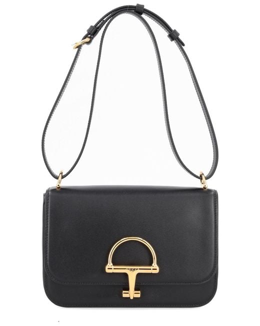 Gucci Black Leather Siena Crossbody Bag