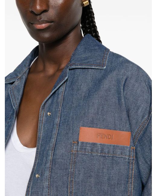 Fendi Blue Denm Jacket