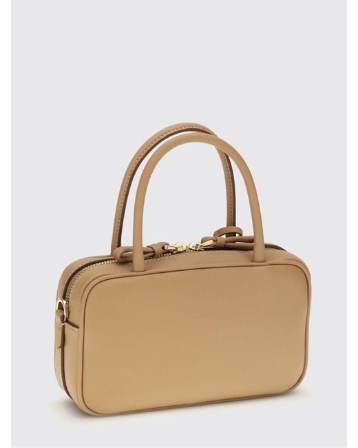Prada Natural Leather Bag With Triangle Logo