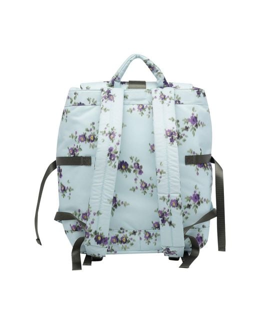 Ganni Blue Re-Tech Printed Backpack