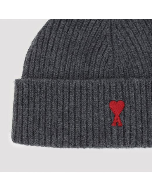 AMI Blue Adc Beanie for men