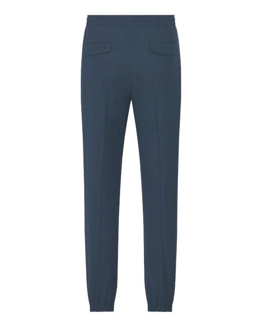 Dior Blue Dior Wool Blend Pants for men