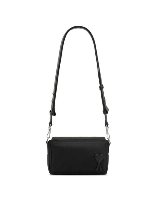 AMI Black Marcel Crossbody Bag for men