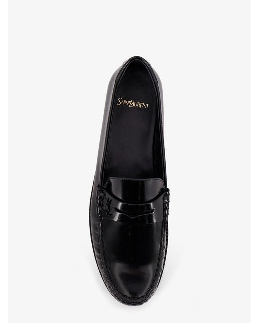 Saint Laurent Men's Black Le Loafer 15 Leather Loafer