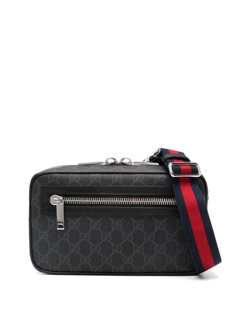 Gucci Black Monogram Bum Bag for men