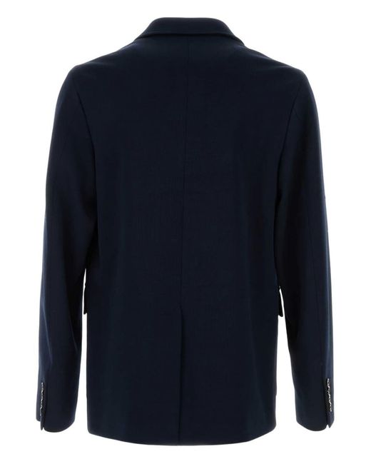 Gucci Blue Cotton Jersey Single-Breasted Jacket for men