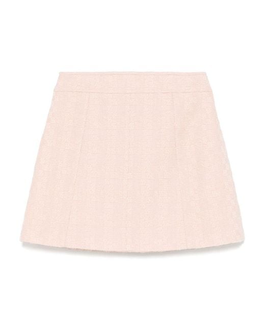 Céline Pink Wool Mini Skirt