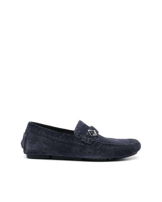 Fendi Blue Loafers for men