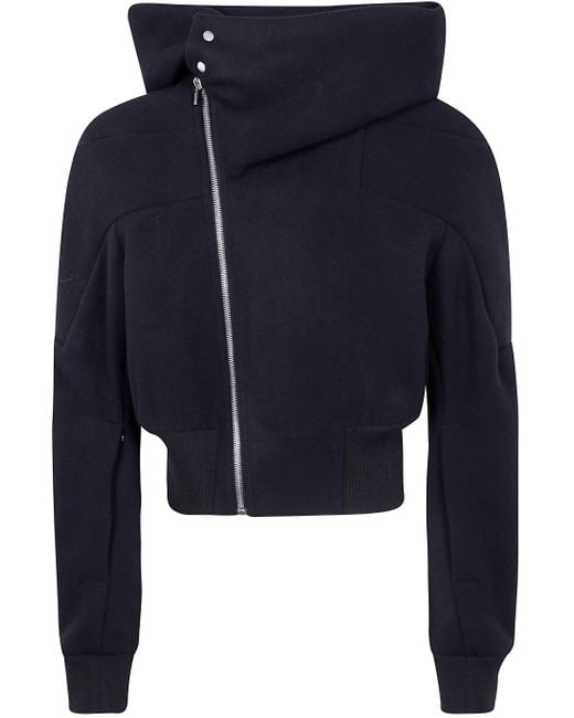 【美品】Rick Owens CROPPED FLIGHT BOMBER Rick Owens Cropped Bomber Jacket | Black | FARFETCH