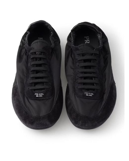 Prada Black Collapse Sneakers for men