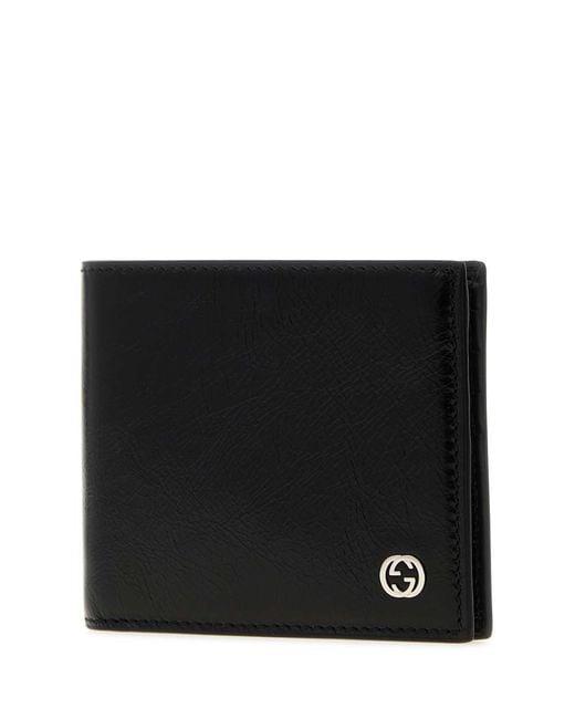 Gucci Black Leather Wallet for men