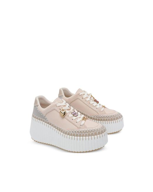 Chloé Gray Chloé Neutrals Trainers