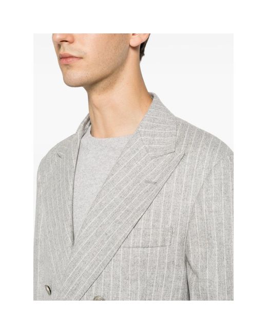 Brunello Cucinelli Gray Jackets for men