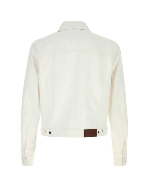 Gucci White Denim Jacket for men