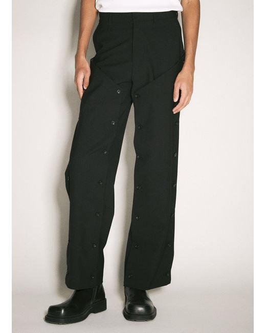 Y. Project Black Y/Project Button Panel Pants for men
