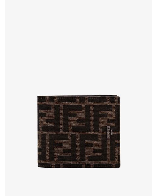 Fendi Black Bifold Wallet for men