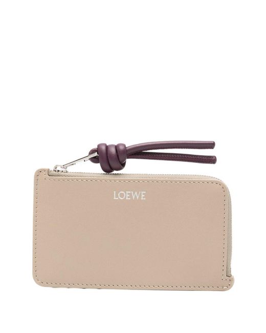 Loewe Natural Knot Leather Card Case