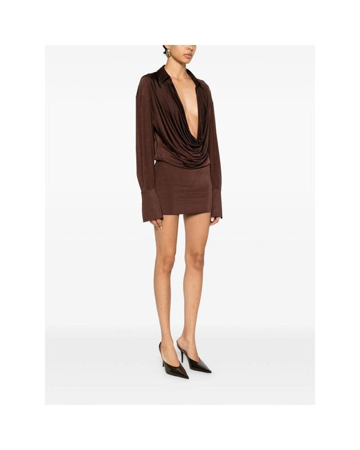 ANDAMANE Brown Dresses