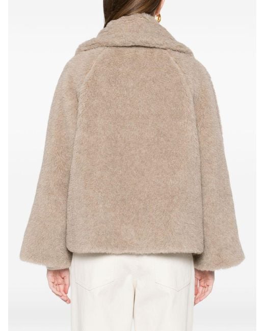 Max Mara Natural Double-Breasted Coat