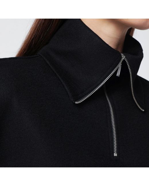 Entire studios Black Wool Zip-Collar Top