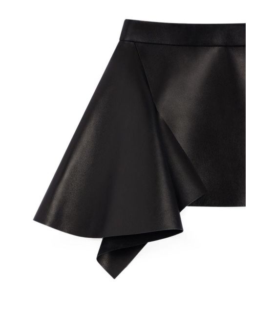 Givenchy Black Leather Mini Skirt