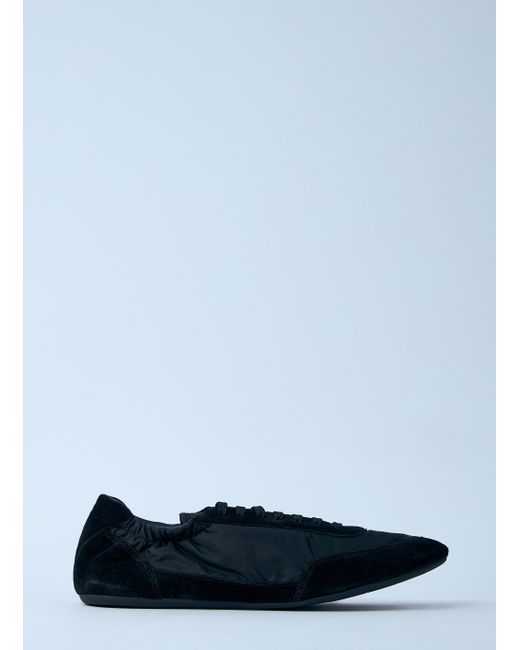 Prada Blue Collapse Re-Nylon And Suede Sneakers for men