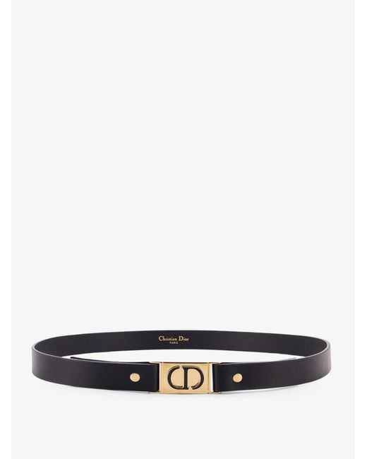 Dior White Dior Leather Belt