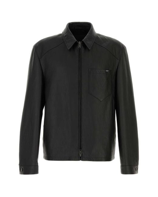 Prada Black Leather Jacket for men