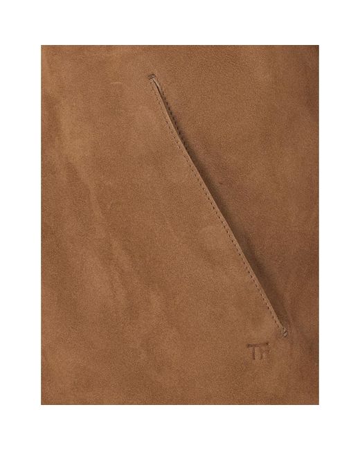 Tom Ford Brown Light Suede Bomber for men