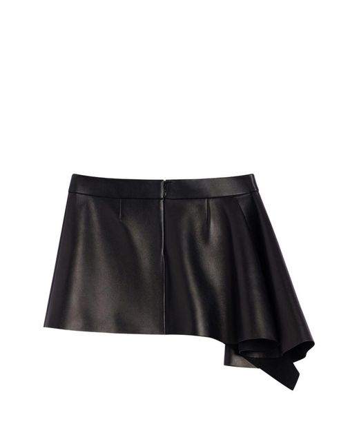Givenchy Black Leather Mini Skirt