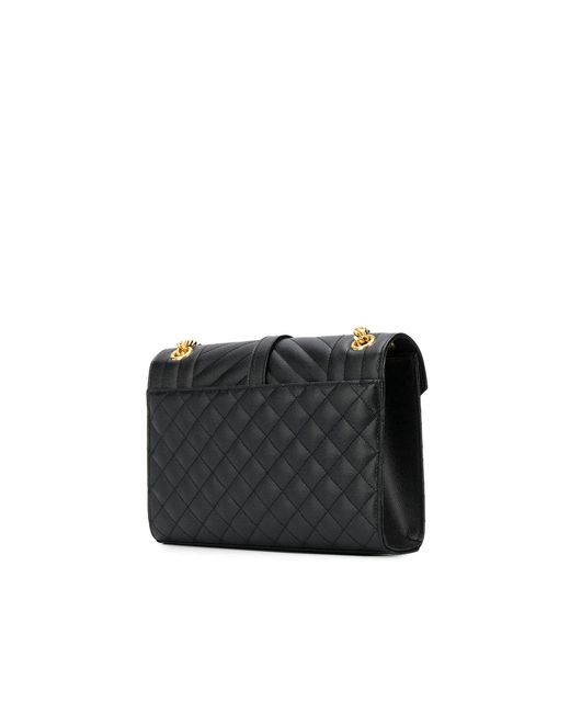 Saint Laurent Black Envelope Medium Bag