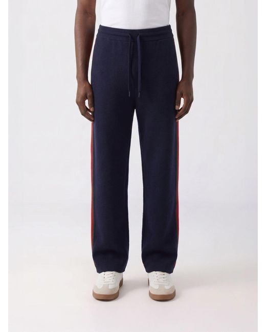 Gucci Blue Wool Jogging Trousers for men