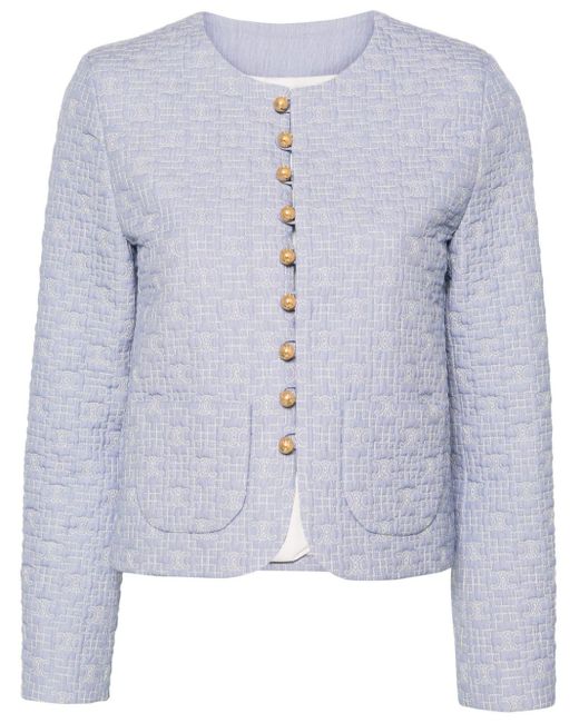 Céline Blue Cotton Single-Breasted Jacket