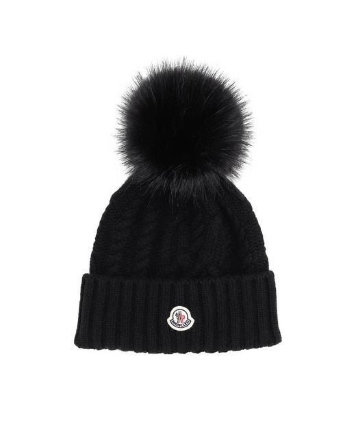 Moncler Black Hats for men
