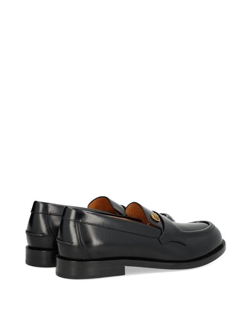 Versace Black Manu Moccasins for men