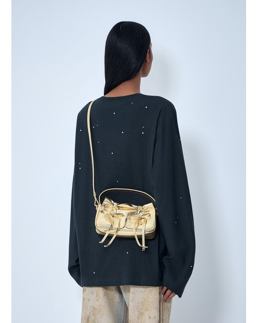 Acne Blue Micro Multipocket Crossbody Bag