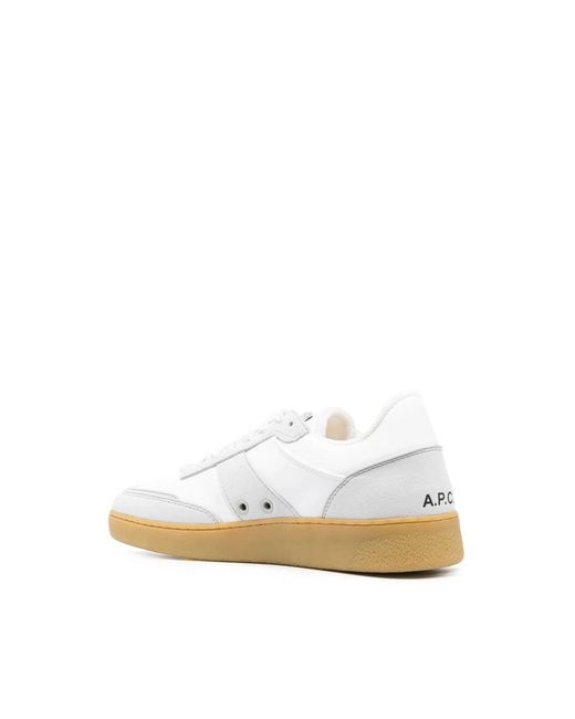 A.P.C. White Trainers for men