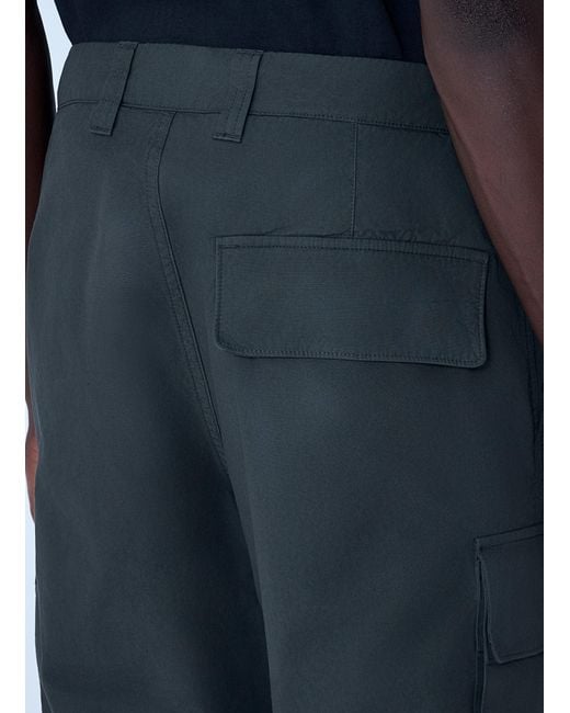 Stone Island Blue Logo Patch Pants for men