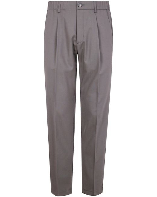 Herno Gray "Regular Fit" Trousers Clothing for men