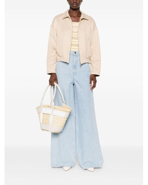 Max Mara Blue Wide-Leg Denim Jeans
