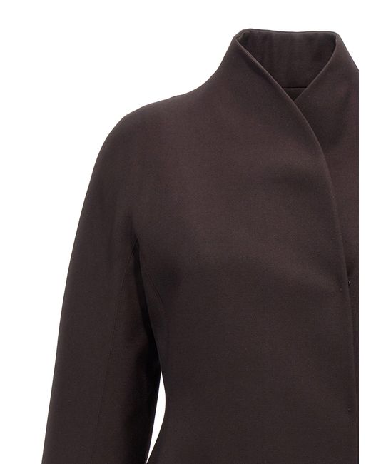 Fendi Black Grain De Poudre Wool Blazer