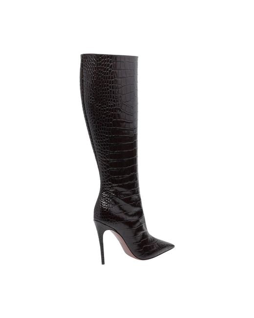 Paris Texas Black Vera Pump Boots