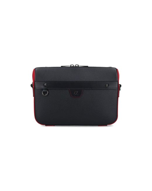 Christian Louboutin Black "Ruisbuddy" Crossbody Bag for men