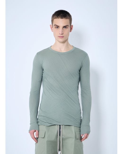 Rick Owens Double-Layered T-Shirt in Blue for Men | Lyst