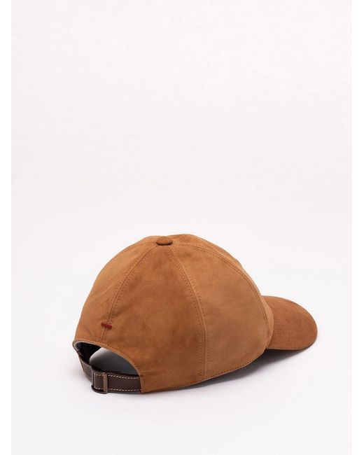 Brunello Cucinelli Brown Baseball Cap for men