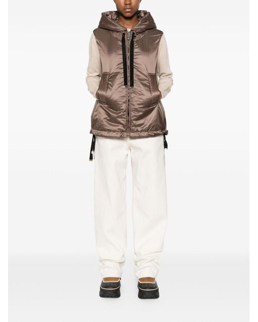Max Mara Brown Down Vest