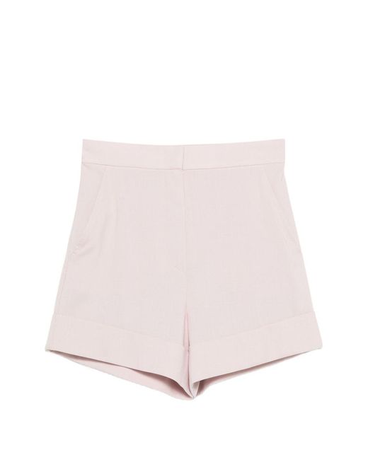 Max Mara Pink Wool Shorts