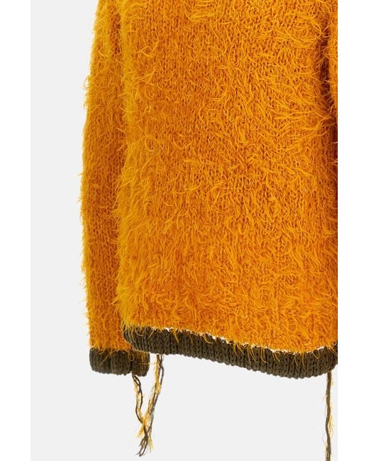 Sacai Orange Pullover for men