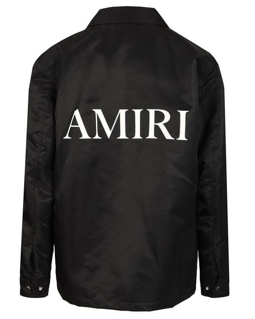 Amiri Black Printed Shirt Jacket for men